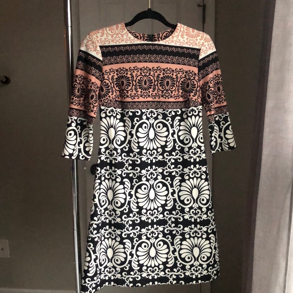 Multi-Colored, Color Block Dress With Pattern - image 1